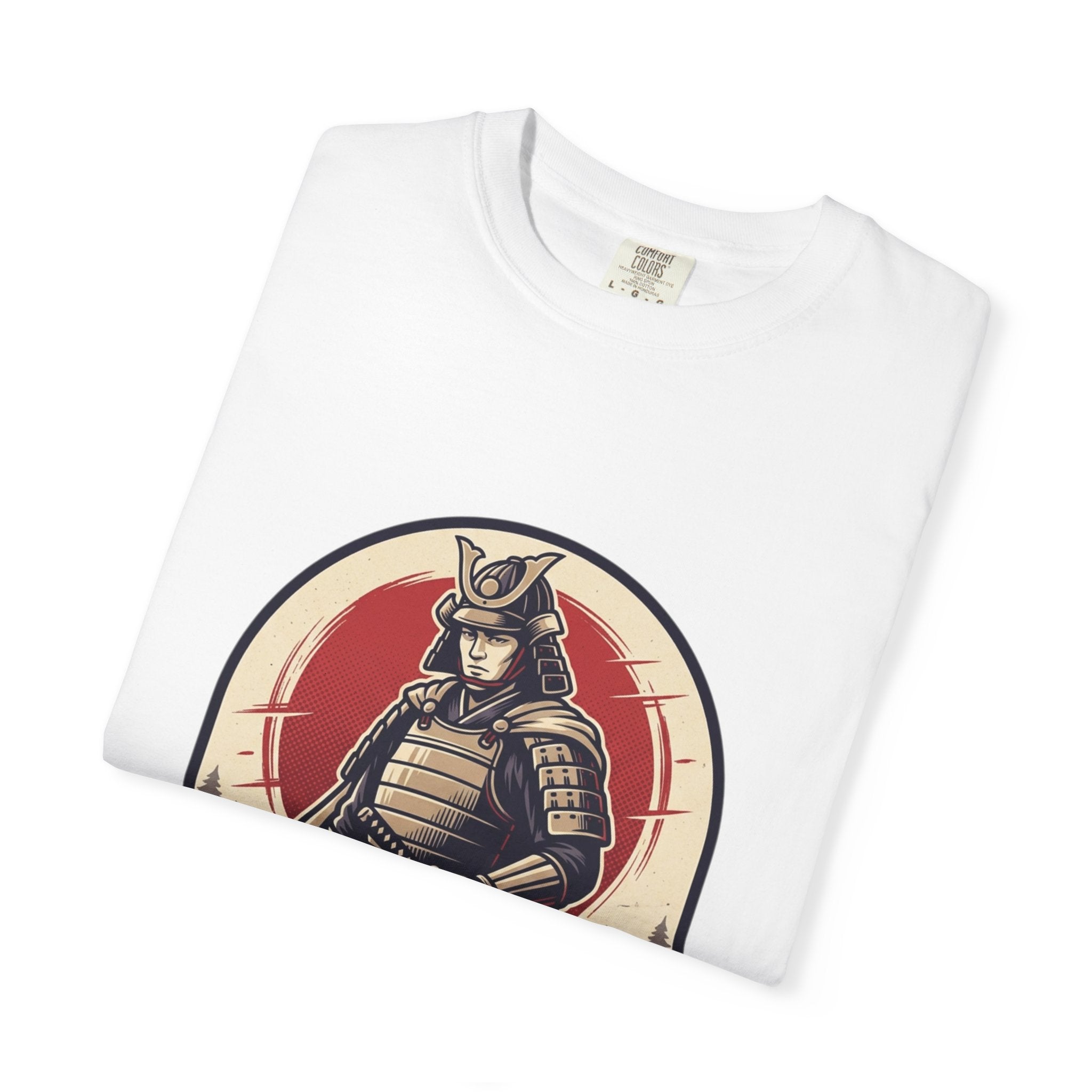 Samurai T-Shirt — Vintage Warrior Graphic Tee with Kanji "Samurai"