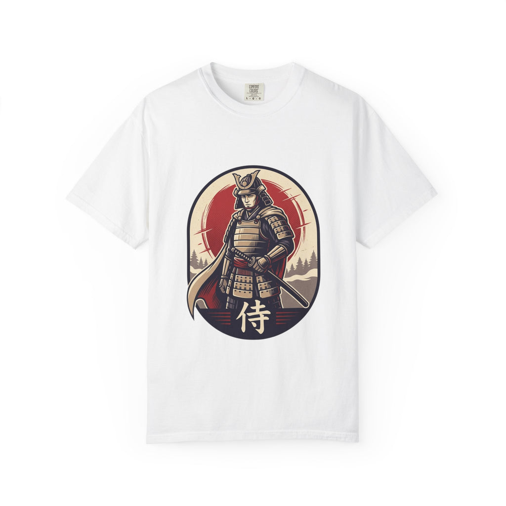 Samurai T-Shirt — Vintage Warrior Graphic Tee with Kanji "Samurai"